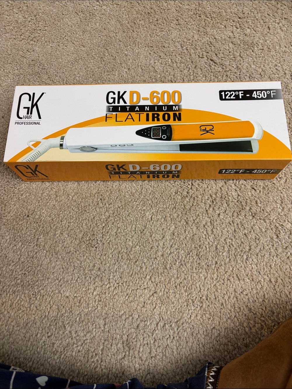 GK D-600 Titanium Flatiron in Orange and White